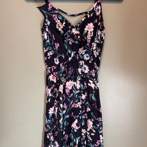 Floral Navy Dress (XS)